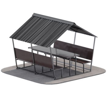 Беседка Астра Sabirgym SGLS030 сборно-разборная металлическая с влагостойким настилом - Спортивные тренажеры Сабиржим