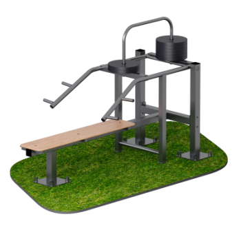 Уличный тренажер жим лежа Sabirgym SGMS077 с изменяемой нагрузкой vasil-gym - Спортивные тренажеры Сабиржим