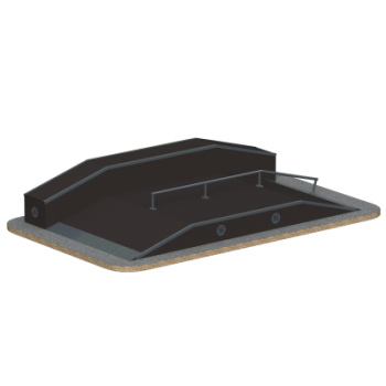 Фанбокс Sabirgym SPM3003L для скейт парка армс - Спортивные тренажеры Сабиржим