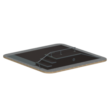 Фанбокс Sabirgym SGSPM3005L для скейтбординга black step - Спортивные тренажеры Сабиржим