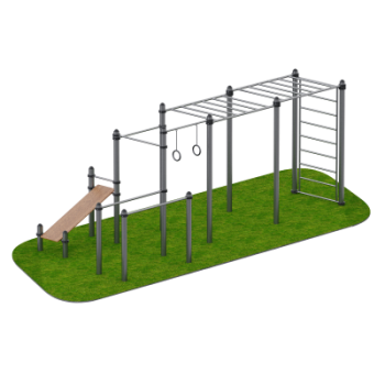 Атлетический уличный комплекс Фортуна Sabirgym SGWOK017.1 black step - Спортивные тренажеры Сабиржим